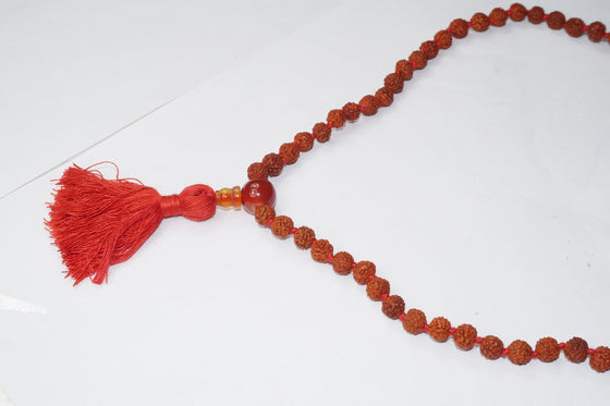 VEDAMALA Rudraksha Seed Mala Necklace Buddhist Prayer Beads Meditation