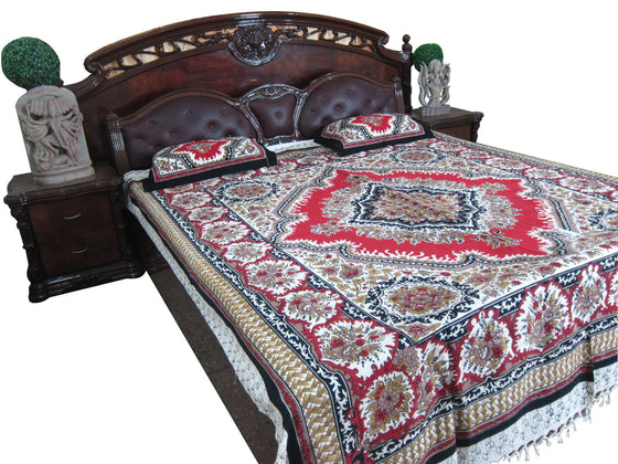 3pc Boho Indi Bedcover Cotton Bedspreads Picnic Blanket