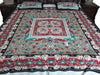 Indian Printed Bedding Cotton Bedspreads Bed Throw with Pillows