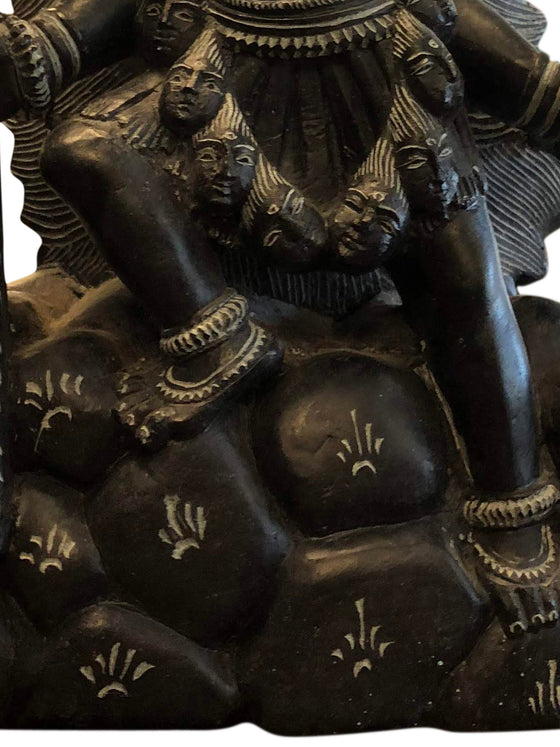 Stone Statue Kali Ma Goddess for Hindu Temple Puja