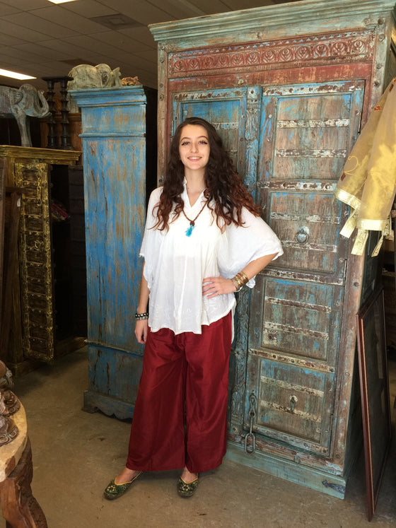 Loose Beach Tunic Top, Boho kaftan Top, cover