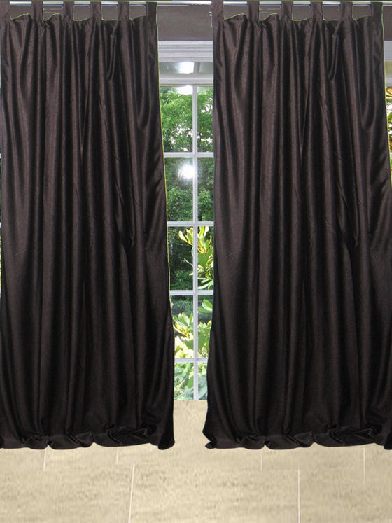 Brown Window Curtains