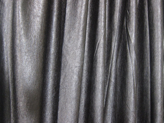 2 Brown Crushed Velvet Feel Curtains Drapes, Tab Tops,108