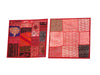 Bohemian Red Pillow Sham | Embroidered Patchwork Throw Cushion Cover