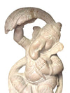 Kundalini Ganesha Spiritual Hand Carved Stone Statue Playing With