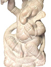 Ganesha Hand Carved Stone Statue Kundalini Spiritual Ganesha With Snake