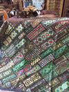 Vintage Indian Artisan Wall Tapestry Headboard Green Kutch Embroidered