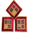 Boho Decorative Cushion Covers Set of 2 – Embroidered Tapestry Patchwork Lace Pillow Cases for Sofa
