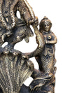 Antique Krishna Statue Dancing On Serpent Kaliya Handcrafted Brass Idol
