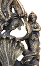 Antique Krishna Dancing On Serpent Kaliya handcrafted brass idol