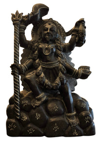  Stone Statue Kali Ma Goddess for Hindu Temple Puja