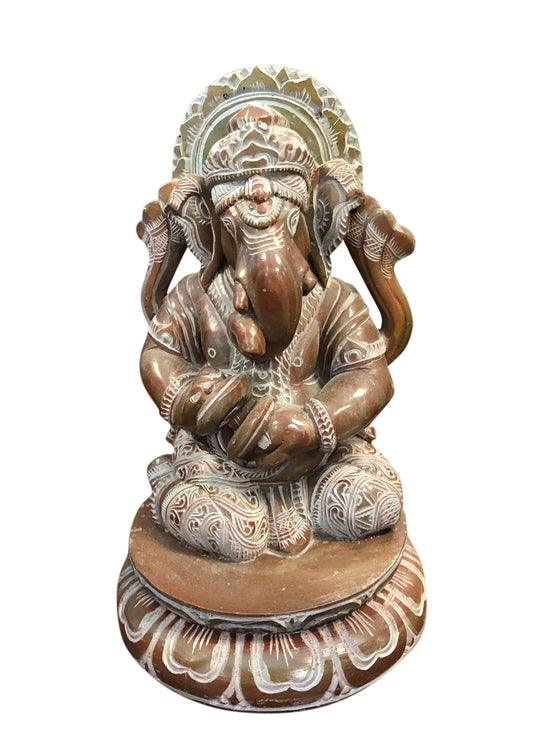 Musical Ganesha With Manjeera Playing Statue Religious Lord Sculpture