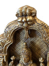 Hand Carved Brass Statue Home Altar Goddess Lakshmi in Blessing Pose