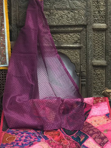  2 Sheer Purple Window Curtains, Gold Tabs, Bed Canopy Curtains