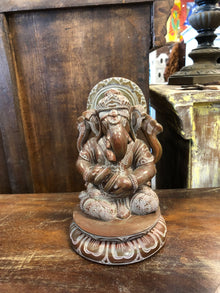  Musical Ganesha Statue Hand Carved Stone Religious Lord Sculpture