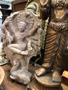  GAJASURASAMHARA Stone Statue of lord Shiva Handmade Unique Sculpture