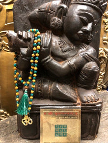 Mercury Altar Heart Chakra Prayer beads Rudraksha Mala With Yantra