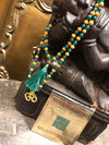 Mercury Altar Heart Chakra Prayer beads Rudraksha Mala With Yantra