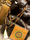 Rudraksha Tiger eye combination mala for Power and Confidence,With