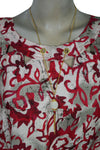 Maxi Dress Casual Sleeveless Printed Scoop Neck Rayon S/M
