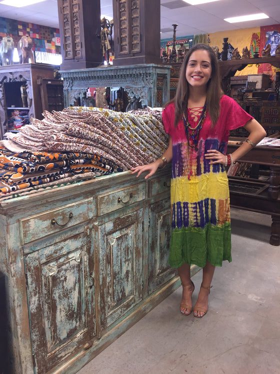 Tie Dye Summer Dress, Summer Dresses, TIEDYE Boho ML