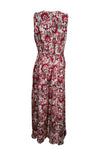 Maxi Dress Casual Sleeveless Printed Scoop Neck Rayon S/M