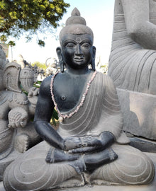  PRE ORDER-Natural Stone Meditating Buddha Garden Statue Dhyana Budha