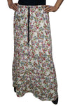 MAxi Skirt Floral Printed Summer Comfy Gypsy Hippie ML