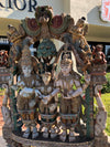 Antique India Sculpture, Hindu Gods Shiva Parvati Temple Carving 83x52