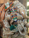 Dancing Ganesh Stone Sculpture Hand Carved Gorgeous Natraja Ganesha Statue