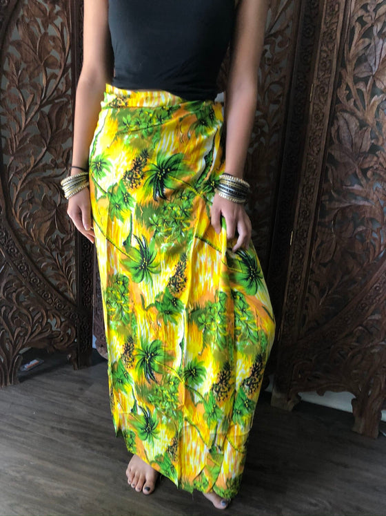 Wrap Around Skirts, Palm Tree Printed Sarong, Boho Size