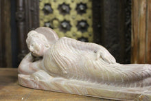  Mahanirvana, Parinirvana Buddha Statue, Pink stone HANDCARVED Statue Yoga