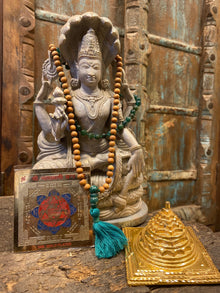  Success Altar Japa Mala Maha Laxmi Yantra Sandalwood Green Jade Mala
