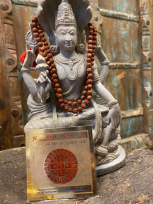  Ambition Altar- Sunstone Rudraksha Mala beads, Sacred Geometry, Sun