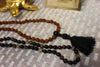 Saraswati-Yantra Obsidian crystal Prayer Beads Yoga Mala Sacred Geometry