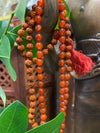 Prayer Beads Japamala Rudraksha Carnelian Yoga Mala with Copper Bracelet