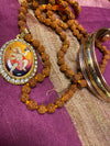 Chakra Necklace, Prayer Mala Beads, Meditation, Rudraksha Mala, OM