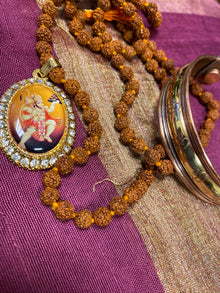  Chakra Necklace, Prayer Mala Beads, Meditation, Rudraksha Mala, OM
