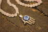 Unconditional Love Mala Rose Quartz Malabeads Evil Eye Pendant Mala