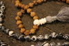 VEDAMALAS SMOKY OBSIDIAN Meditation mala for Protection Rudraksha Mala