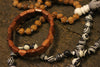 SMOKY OBSIDIAN Meditation mala With Rudraksha Mala For Meditation