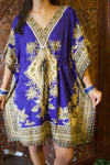 Caftan Dress, Boho Kaftan Dresses, BLue Dashiki Dresses, 3XL