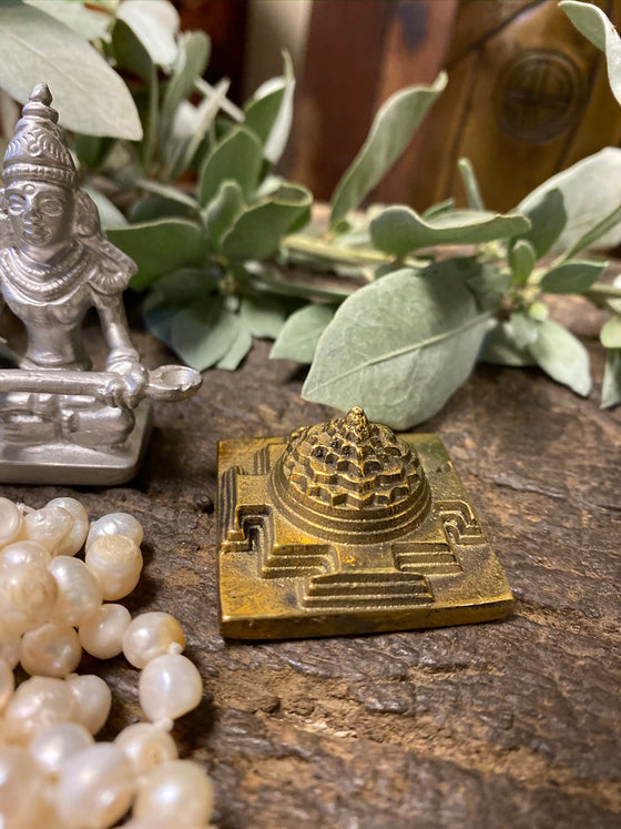 Japamala Ganesha Yoga Necklace Pearls Beads, Meditation Altar, Parad