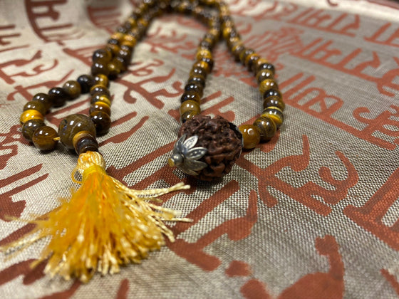 Rahu Ketu Mala Courage Integrity Mala Beads Natural Tiger Eye Beads Mala