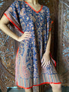 Caftan Dress Pashmina Kaftan Russet Paisley Warm Housedress 2XL