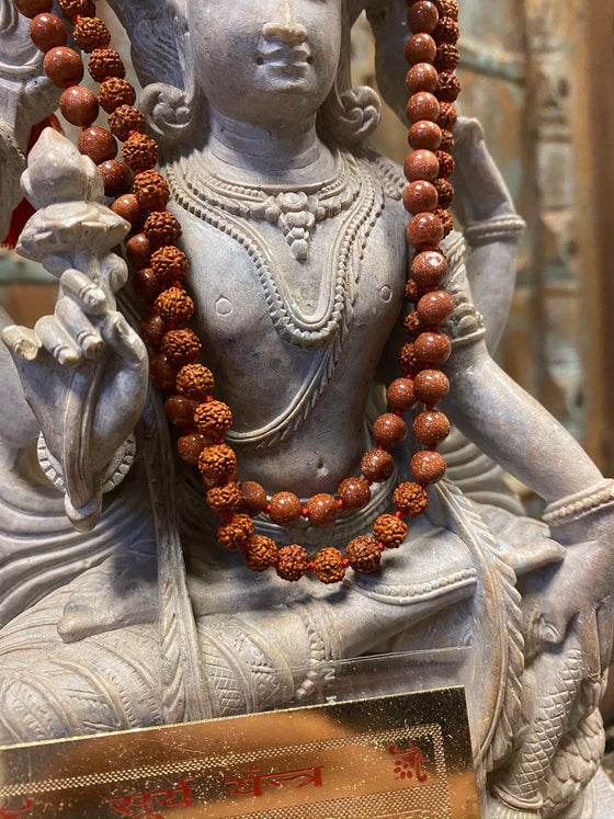 Ambition Altar- Sunstone Rudraksha Mala beads, Sacred Geometry, Sun