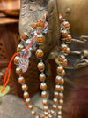 Mediation Mala Rudraksha Beads 5 Mukhi Silver Cap Mala Yoga Mala