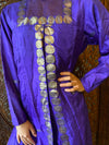 Indi Boho Tunic Long Dress, Vintage Royal Blue ML