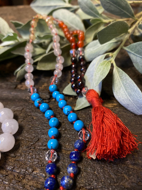 Chakra Healing Mala Reiki Malabeads With Moonstone Wrist Bracelet