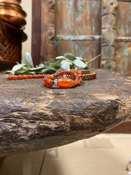 Holistic Carnelain Choker Necklace Grounding Earthing CARNELIAN Handmade Necklaces